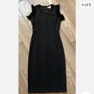 Michael Kors- Ruffled stretch - crepe Sheath dress